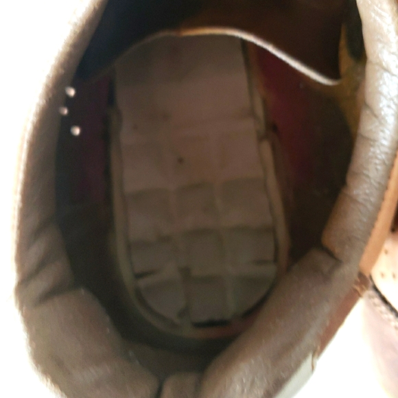 Rieker Casual Leather Lace Up Shoe Tan Brown Beige Men's Size 42 - Picture 8 of 9